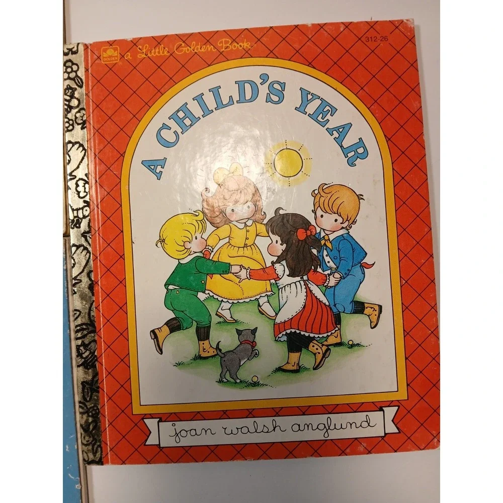 Vintage Lot of 5 Little Golden Books Puppy Love, Christmas Story, Kittens &more